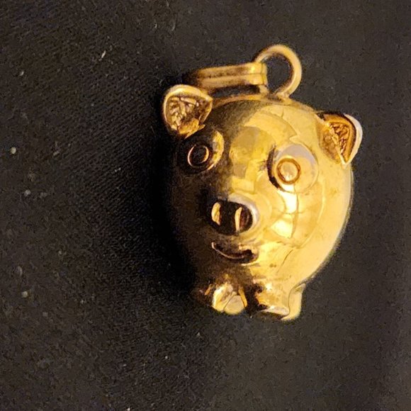 Vintage Monet Pig and Heart Charms - Picture 2 of 11